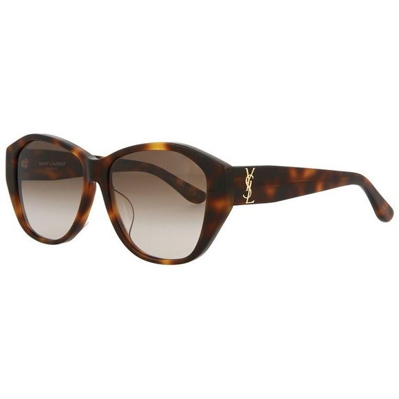 SAINT LAURENT HAVANA CAT EYE SUNGLASSES SL M8/FN - Picture 2 of 7